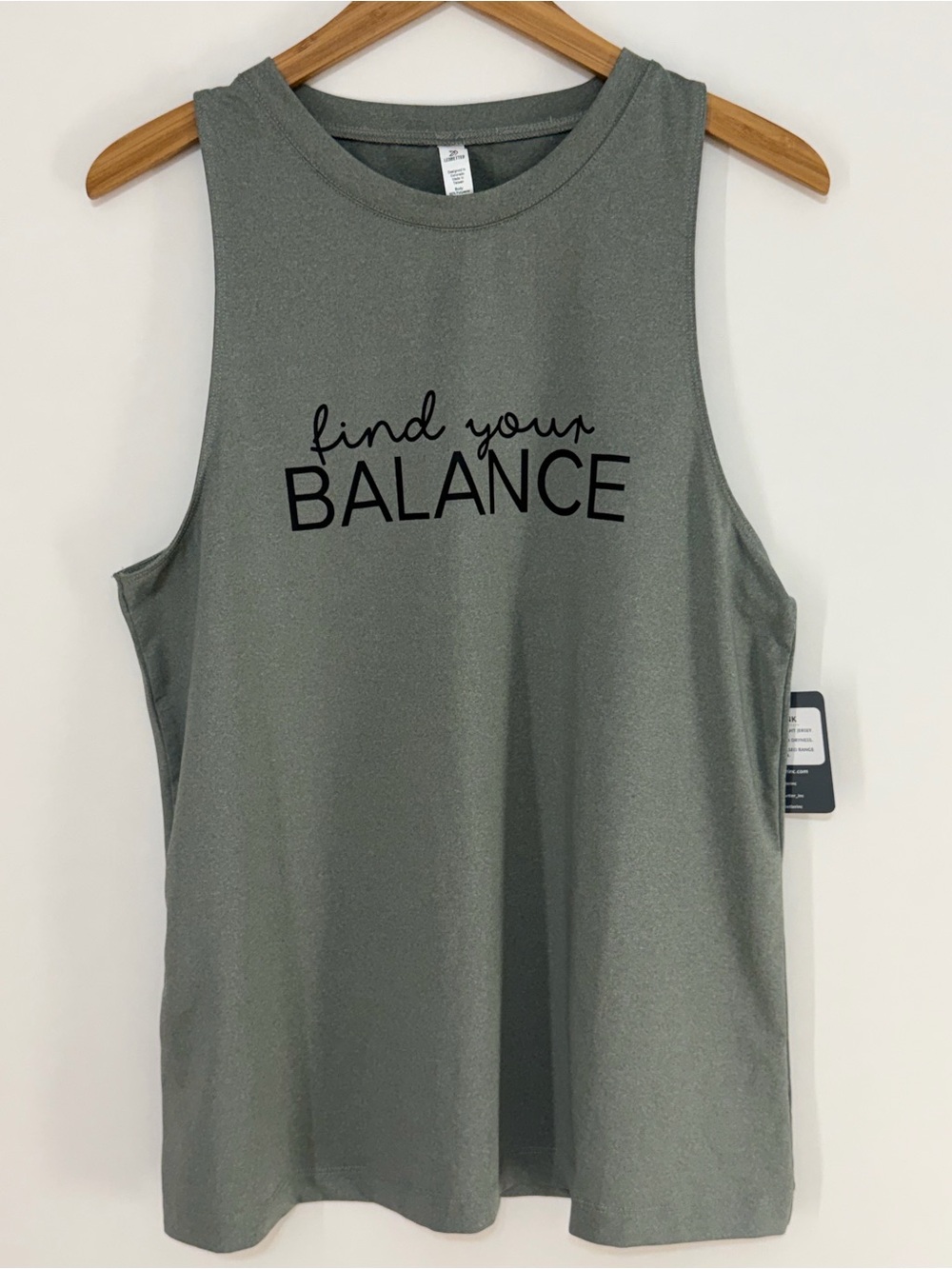 Ledbetter Women's Find Your Balance Sleeveless Tank Top Gray Size XL